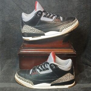 Air Jordan 3 Retro OG (BLACK CEMENT) Mens Size-12,      100% AUTHENTIC!